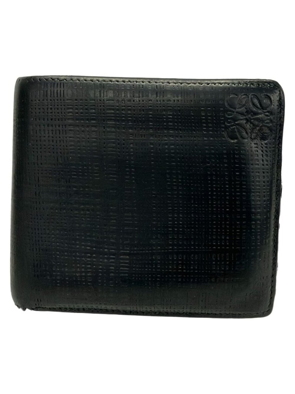 Loewe Bifold Wallet Navy Leather